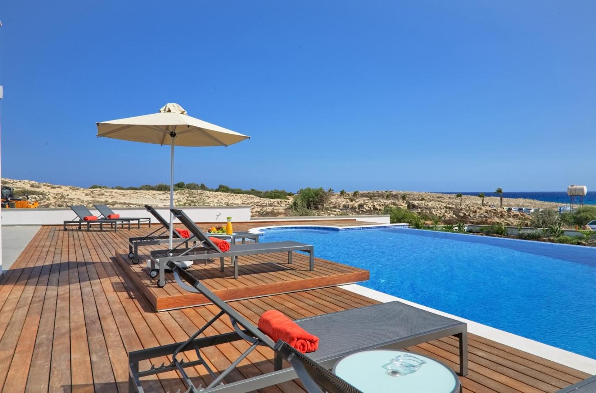 Beachfront Luxury Villa Idania Ayia Napa Eksteriør billede